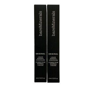 BareMinerals Original Liquid Mineral Concealer Lot of 2 Dark 5W 3109 6ml Tubes
